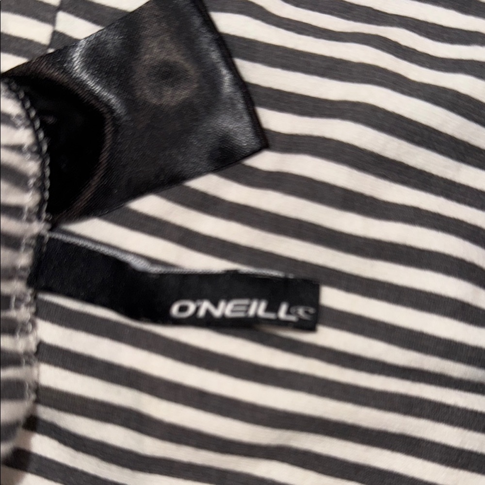 O'Neill Black and White Striped Backless Dress - Picture 4 of 6
